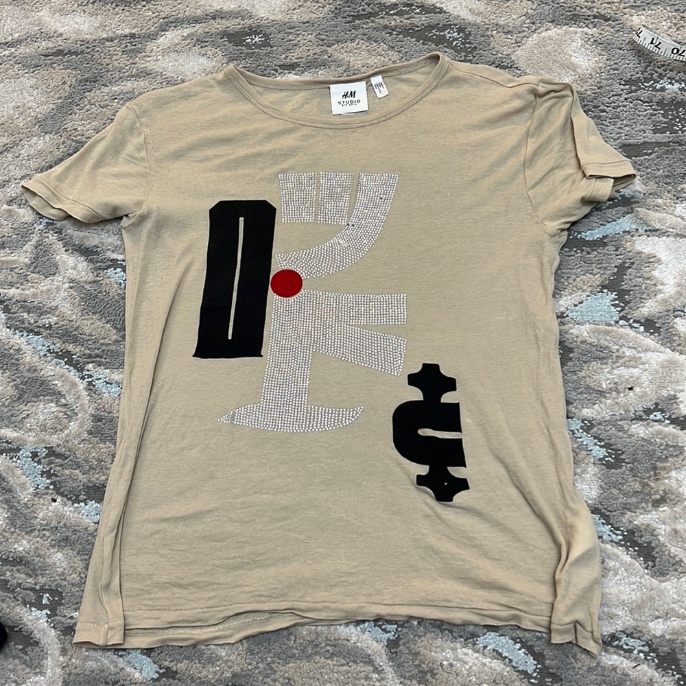 H&M STUDIO 2018 T-shirt with stones